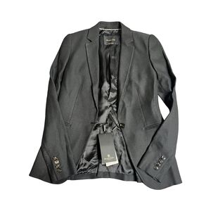 Massimo Dutti Black Formal Women's Blazer Size: 2 NEW